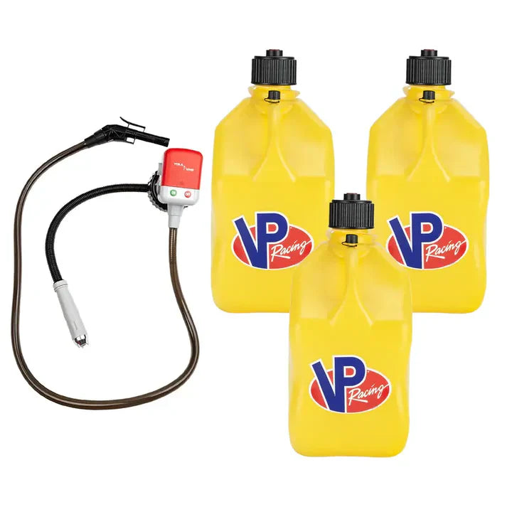 3 Pack 5.5 Gallon Utility Jug – Motorsport Storage Container With Fuel Pump