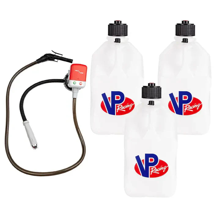 3 Pack 5.5 Gallon Utility Jug – Motorsport Storage Container With Fuel Pump