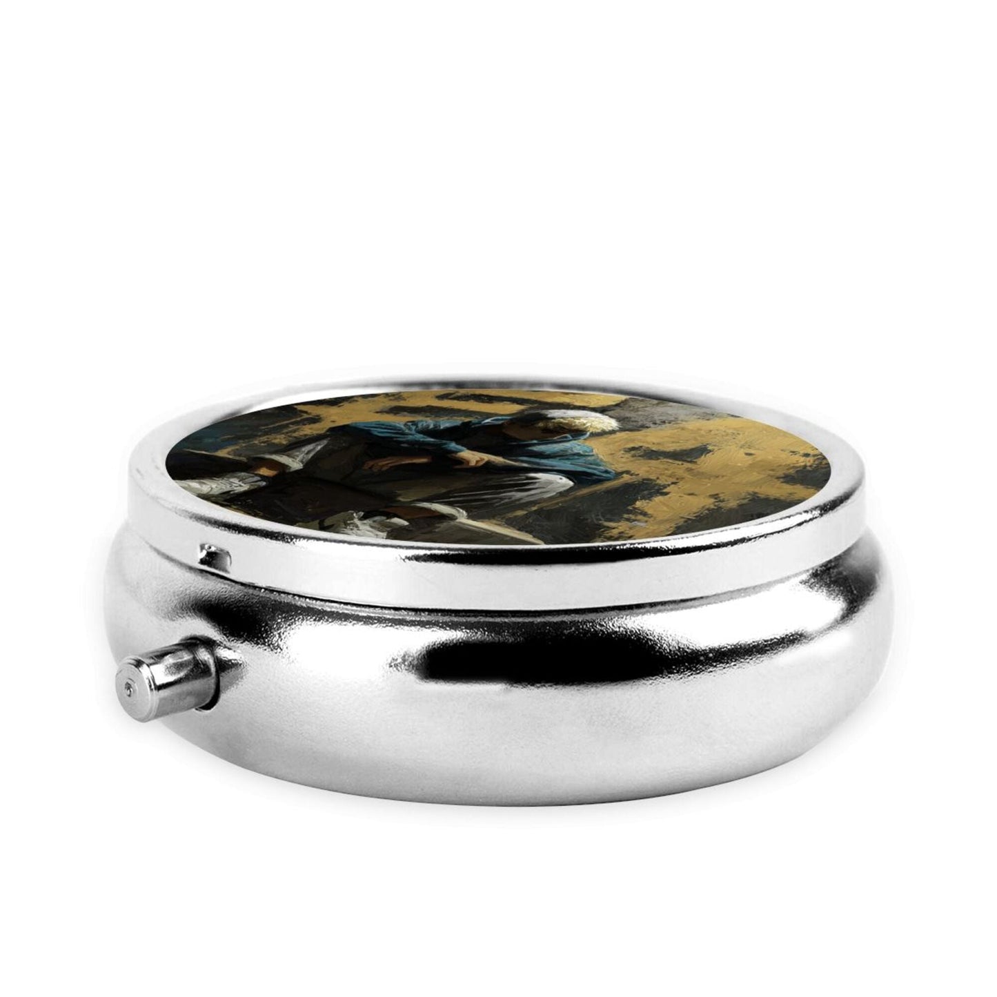 Round Mini Pill Box | Portable Travel Medicine Organizer with 2–3 Compartments