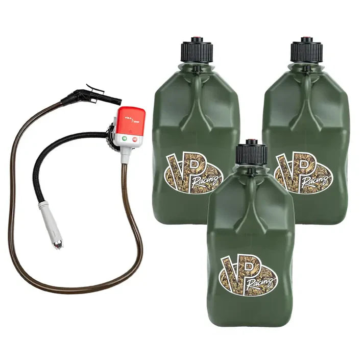 3 Pack 5.5 Gallon Utility Jug – Motorsport Storage Container With Fuel Pump