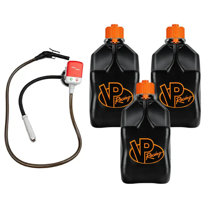 3 Pack 5.5 Gallon Utility Jug – Motorsport Storage Container With Fuel Pump