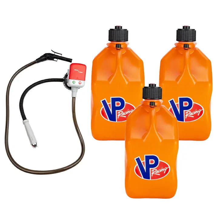 3 Pack 5.5 Gallon Utility Jug – Motorsport Storage Container With Fuel Pump