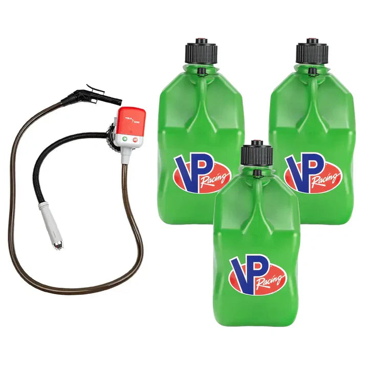 3 Pack 5.5 Gallon Utility Jug – Motorsport Storage Container With Fuel Pump