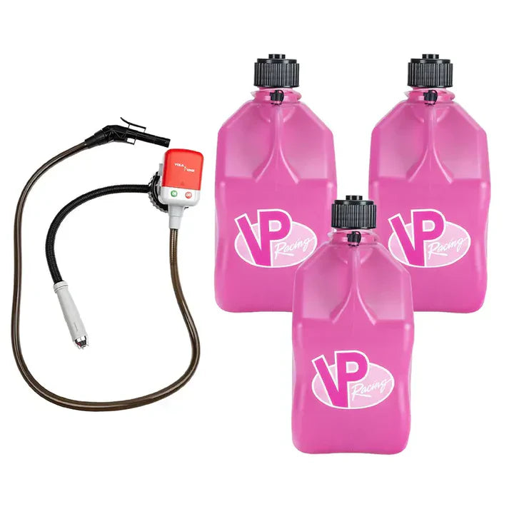 3 Pack 5.5 Gallon Utility Jug – Motorsport Storage Container With Fuel Pump