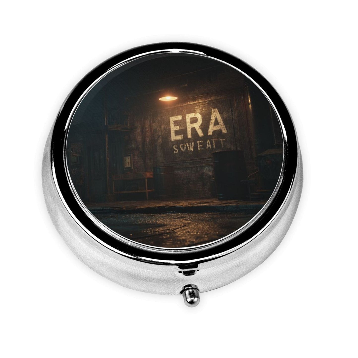Premium Round Mini Pill Box ｜ Durable Metal Shell & Moisture-Proof Design ｜ Retro Industrial Style Pill Organizer ｜ Perfect for Daily Use, Travel, and Gift Giving