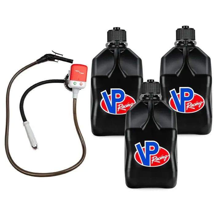 3 Pack 5.5 Gallon Utility Jug – Motorsport Storage Container With Fuel Pump